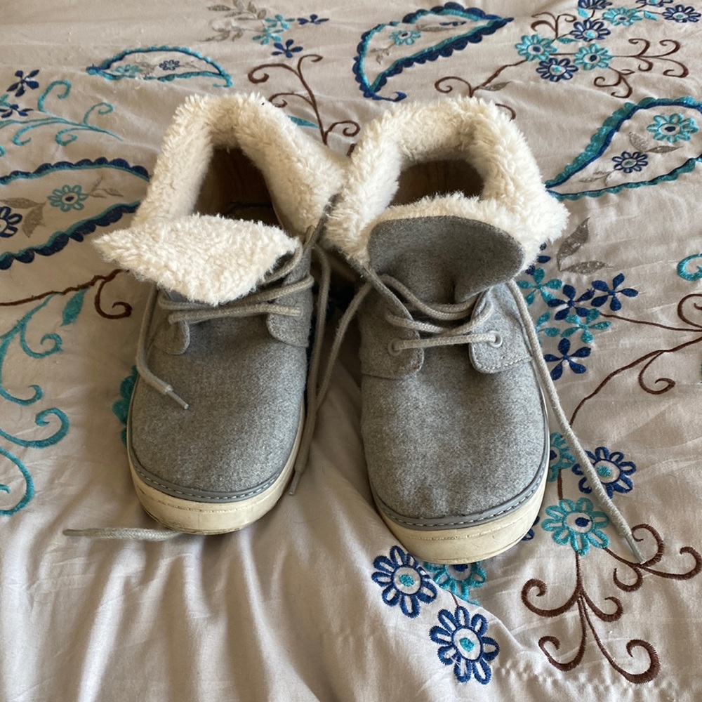 Grey booties